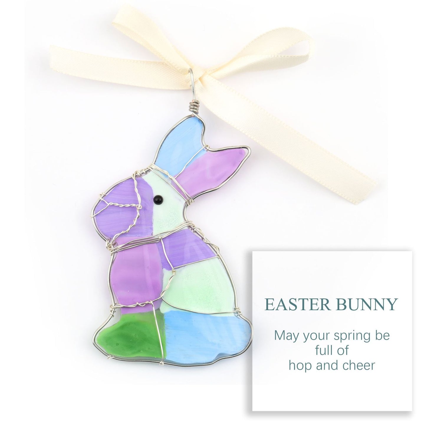 🐣🌊Easter Wire Wrapped Sea Glass Ornaments ✨Shaped by Nature & Crafted by Hand💝