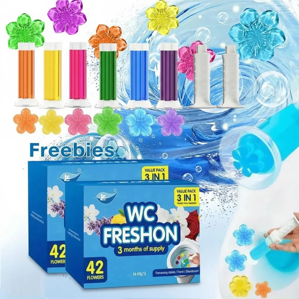 🔥Last Day 70% OFF 🔥3-Tubes Toilet Gel Stamp Box  Deodorizing Bathroom Freshener