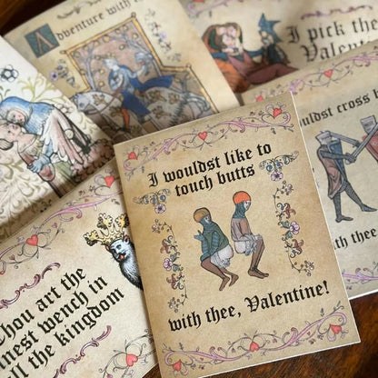 🔥Last Day Discount 49% OFF🔥Medieval Valentine's Cards