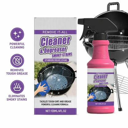🔥Mother's Day Sale!🔥120ML BBQ Non-toxic, Heavy Duty, No Residue Grill Cleaner Degreaser Spray