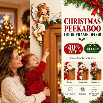 🎅 49% OFF | Christmas Door Frame Corner Decor – A Fun Holiday Surprise 🎄