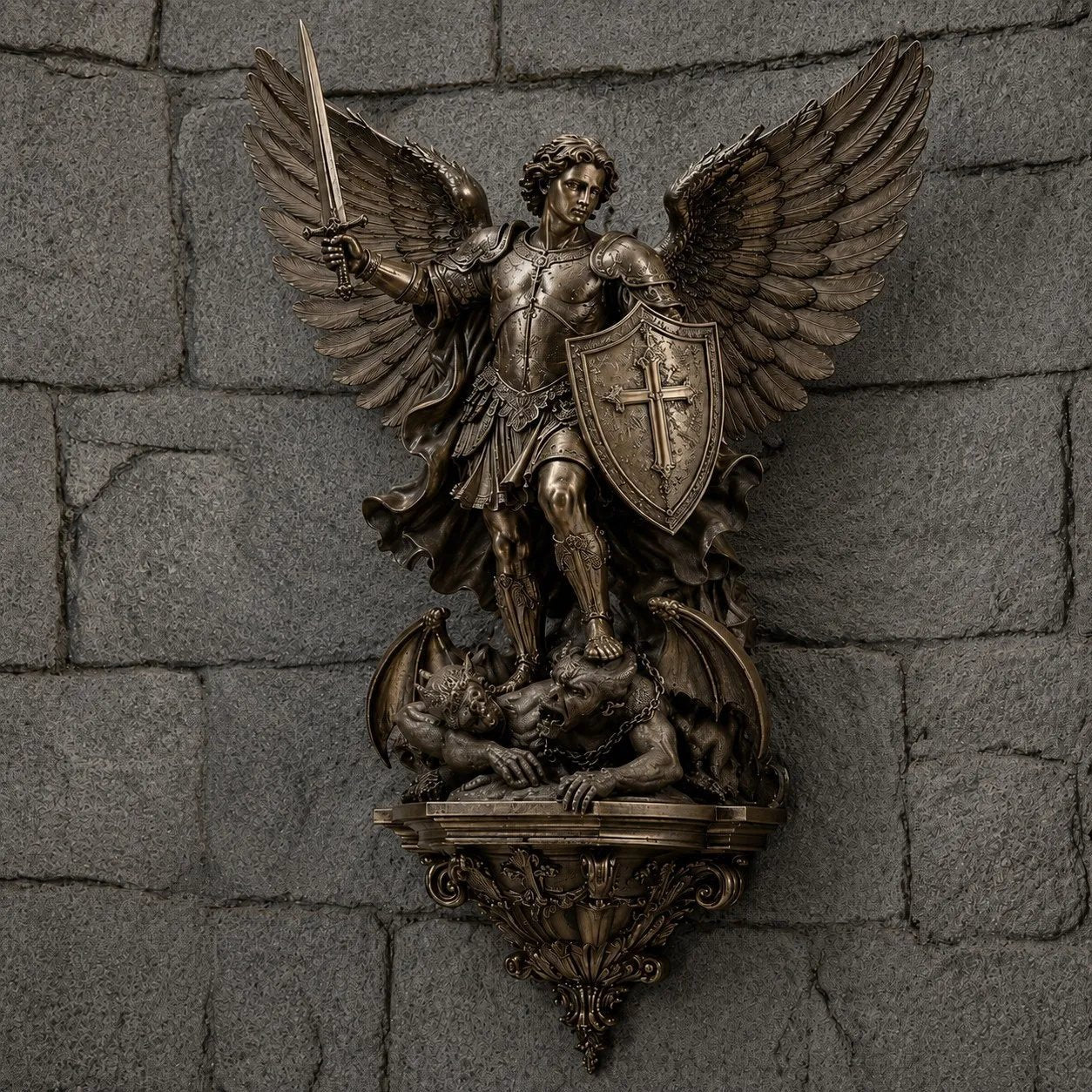 🔥 Last Day 49% OFF🕊️St. Michael Guardian Angel Wall Light✨
