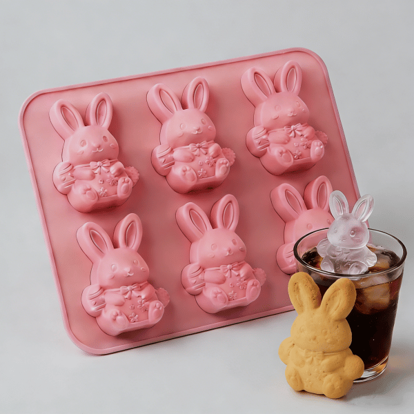 🐮🧊 Mini Highland Cow Ice Cube & Dessert Mold 🍪 Cute 3D Ice for Drinks, Parties & Gifts🎁