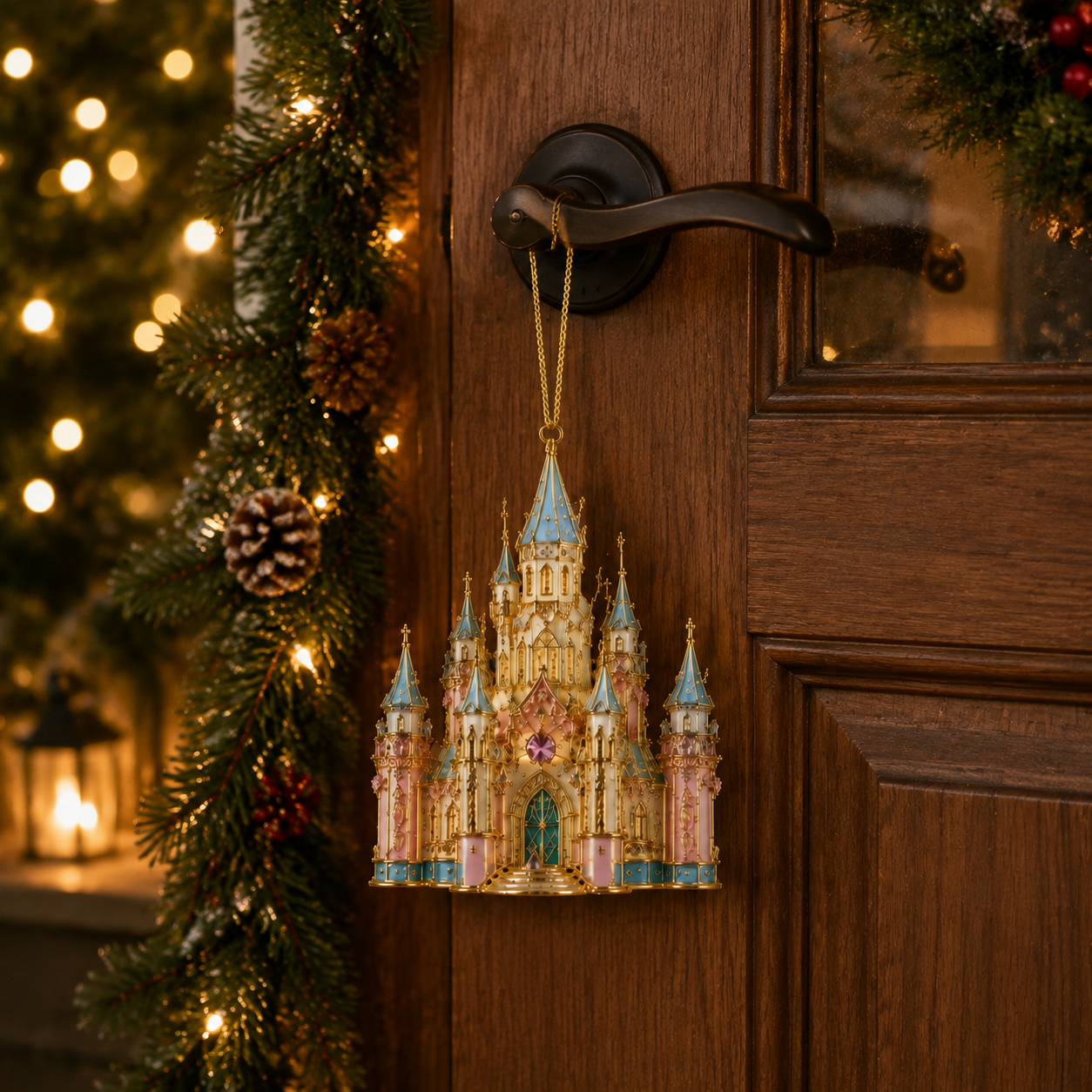 🔥Last 30pcs✨⏰ Limited anniversary edition✨49% OFF!🔥Crystal Castle Christmas Tree Ornament