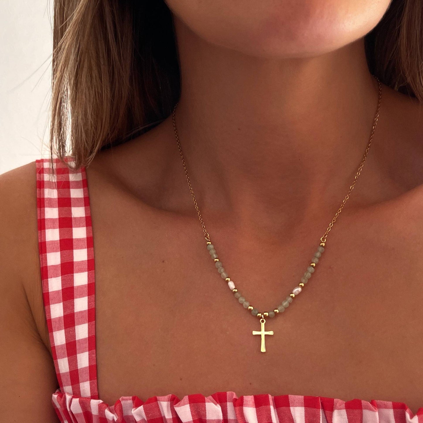 ✝️ 66% OFF Today Only🎁 Beaded Cross Necklace – Faith & Protection