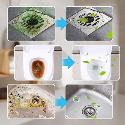 🔥HOT SALE🔥🔥49% OFF ❤️Powerful Cleaning Effervescent Tablets for Pipe, Fast Dissolve Hair Grease Clogs, Deodorizing Antibacterial Pipe Cleaner for Sink Toilet Floor Drain