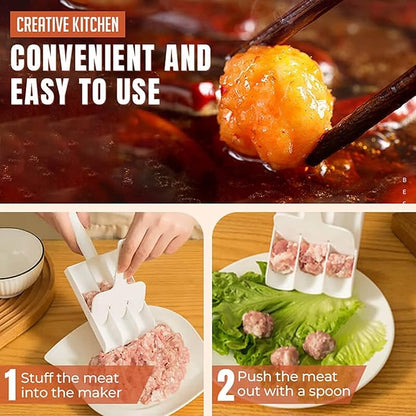 🔥49% OFF! Triple Meatball Maker – Shape 4 Perfect Meatballs at Once for Pasta, Soup & Hot Pot🛒