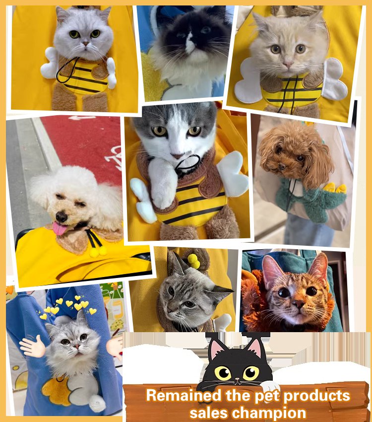 📢📢50% OFF !! ⏰Cute Dew Head Shape Cat Bag - Pets Carrier Bag