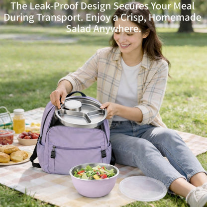 Stainless Steel Salad Bowl Kit🌱🍽️