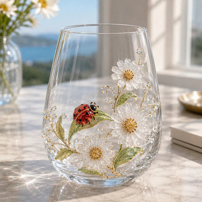 🔥✨ 3D Animal Floral Glass Tumbler | For Prettier Sips, Sunlight-Catching Details, Nature Charm & Elegant Everyday Drink Vibes 🌸🐾