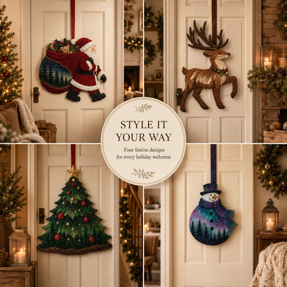 🧵 Christmas Fabric Art Door Hanging Craft Kit - Limited Time 50% OFF