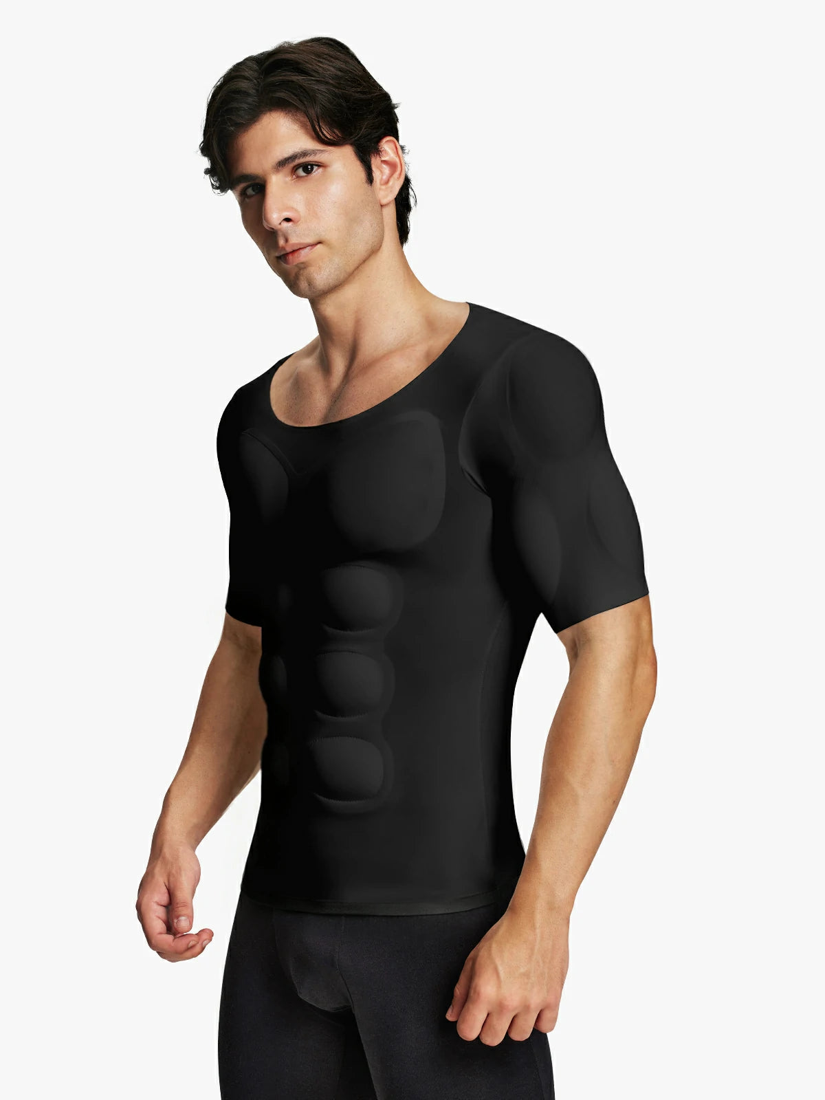Men's muscle enhancement shaping top