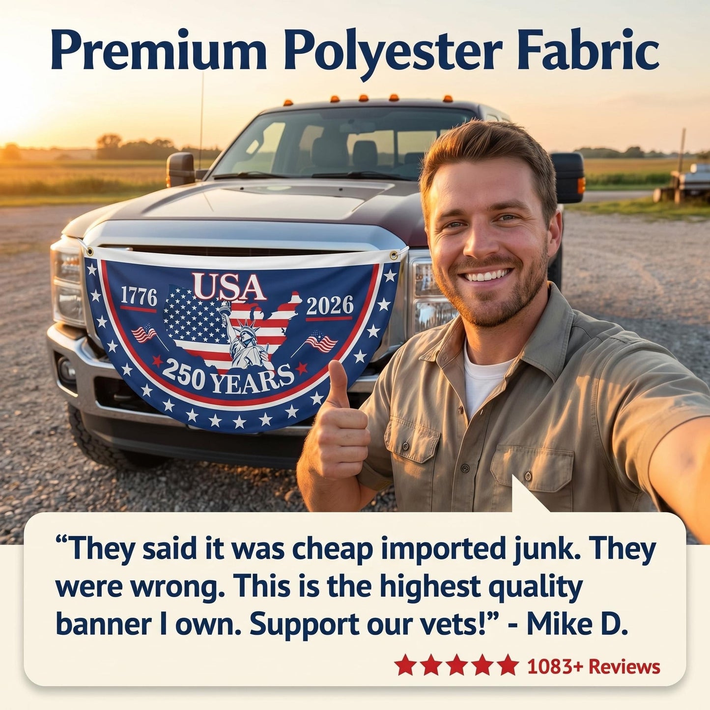 🎖️Day Sale 50% OFF🔥100% Veteran Owned / Handcrafted in USA-250th Anniversary Banners