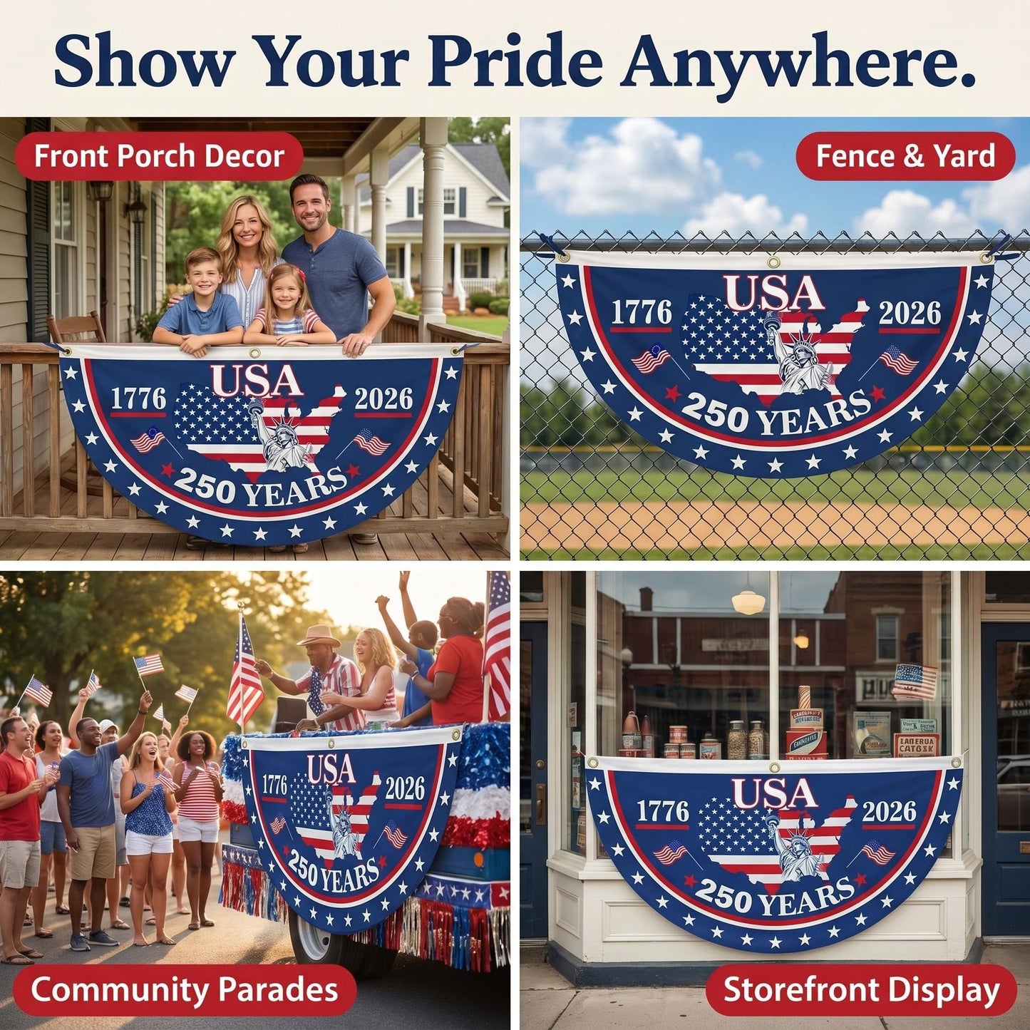 🎖️Day Sale 50% OFF🔥100% Veteran Owned / Handcrafted in USA-250th Anniversary Banners