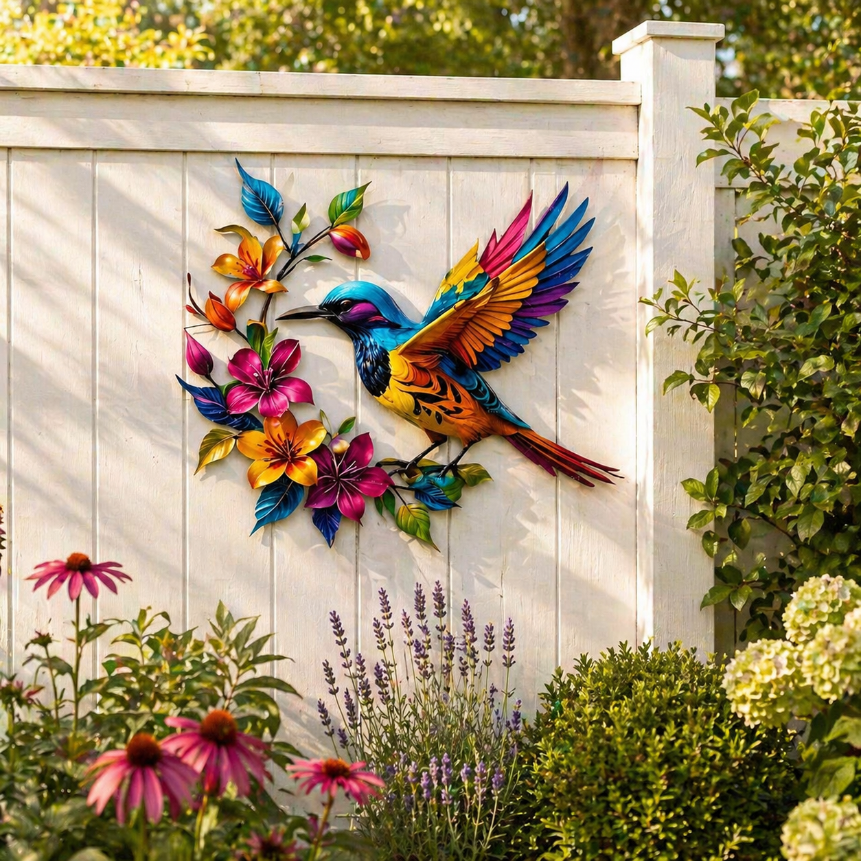 💖Hummingbird Bloom Metal Wall Art