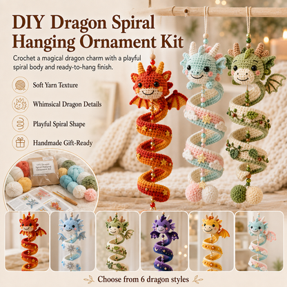 🔥Buy 3, Get 1 Free 🔥🐉 DIY Dragon Spiral Hanging Ornament Kit