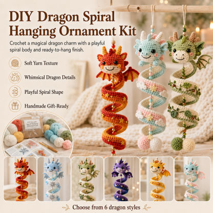 🔥Buy 3, Get 1 Free 🔥🐉 DIY Dragon Spiral Hanging Ornament Kit