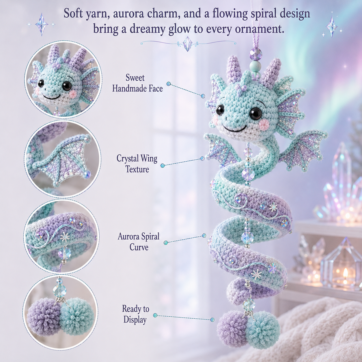 🔥Buy 3, Get 1 Free 🔥🐉 DIY Dragon Spiral Hanging Ornament Kit