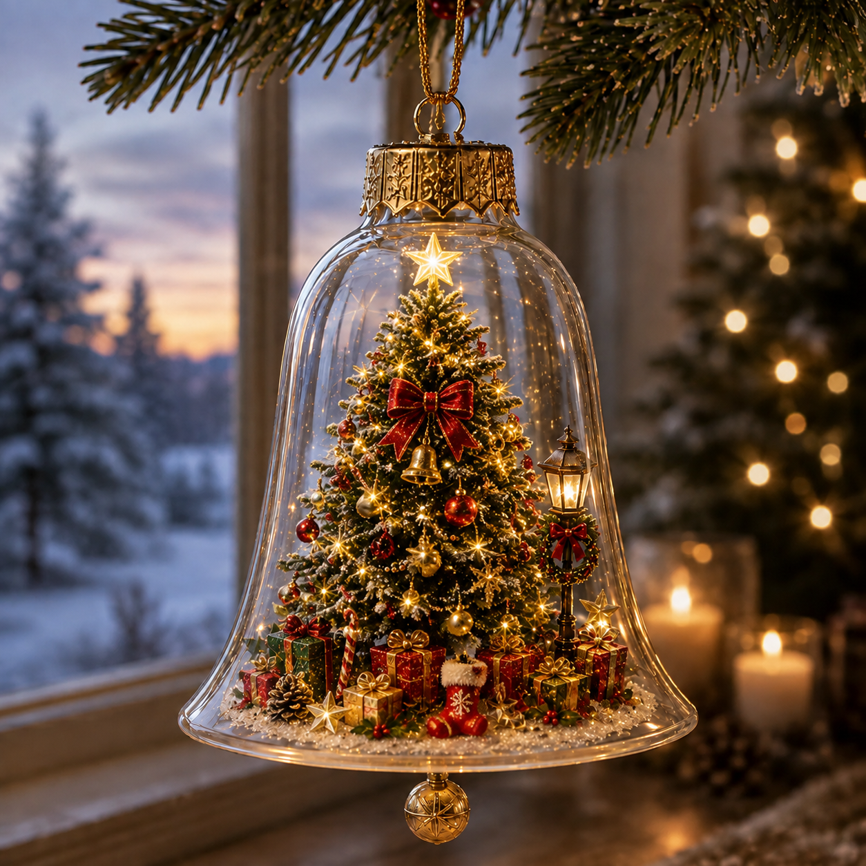 🔥Limited time 69% OFF -✨🎄 Glowing Christmas Story Ornament – Light-Up Mini Holiday Scene