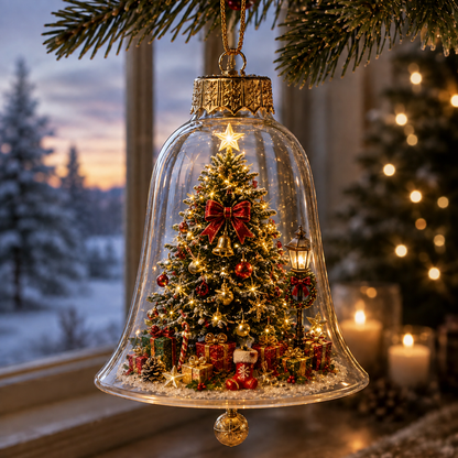 🔥Limited time 69% OFF -✨🎄 Glowing Christmas Story Ornament – Light-Up Mini Holiday Scene