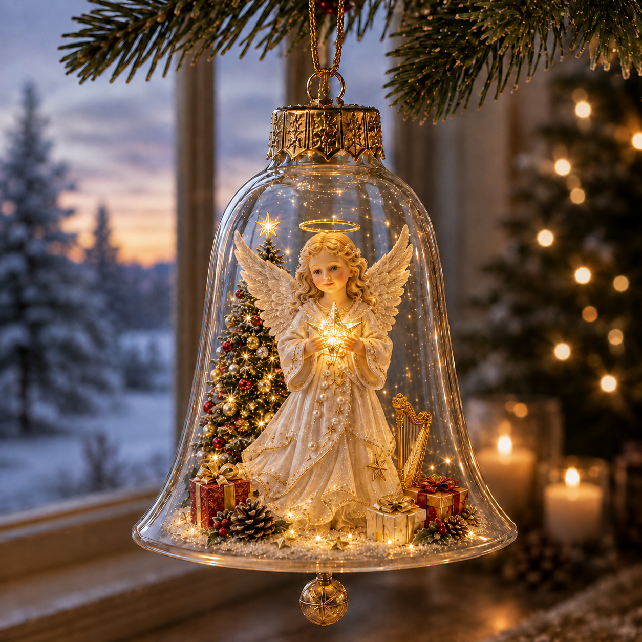 🔥Limited time 69% OFF -✨🎄 Glowing Christmas Story Ornament – Light-Up Mini Holiday Scene