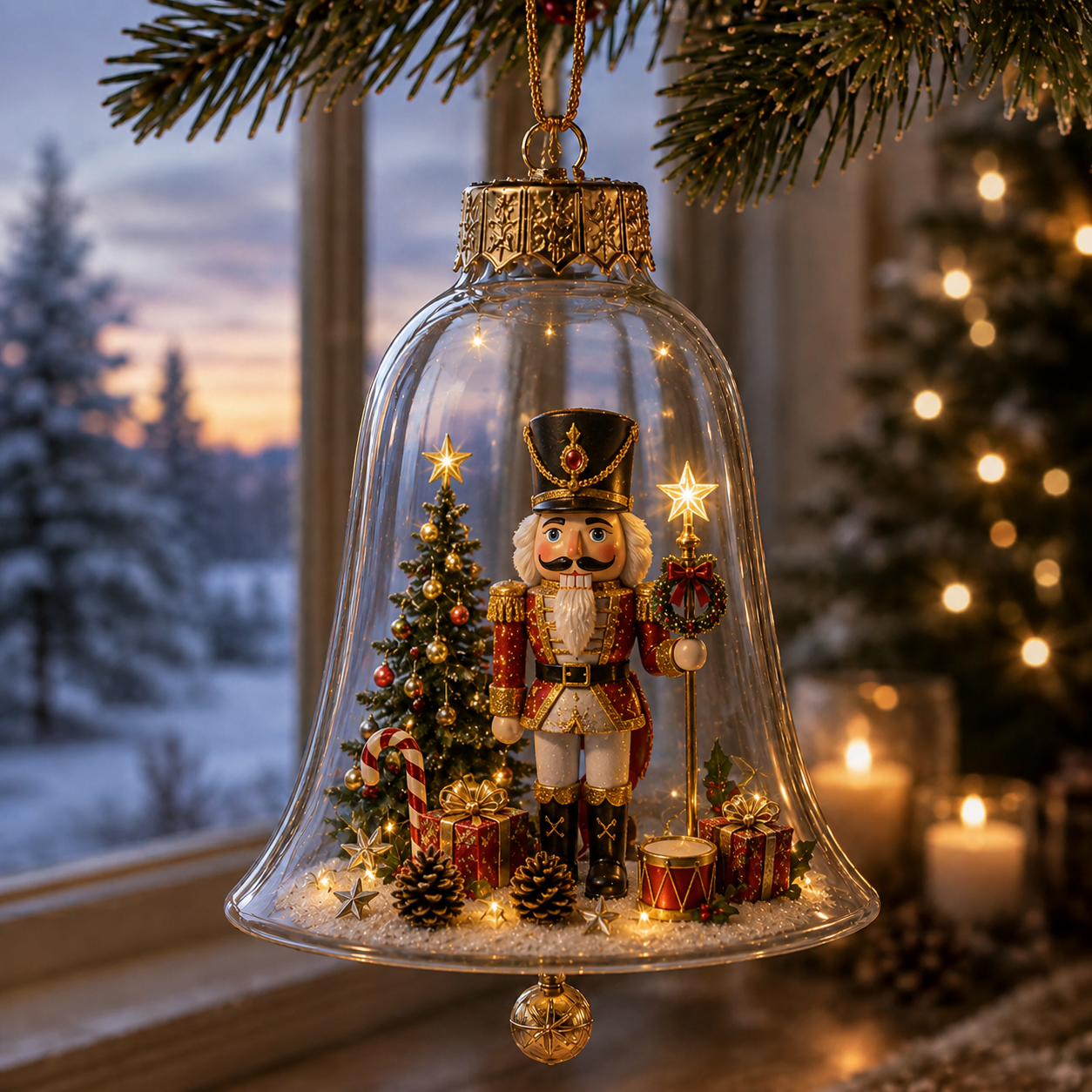 🔥Limited time 69% OFF -✨🎄 Glowing Christmas Story Ornament – Light-Up Mini Holiday Scene