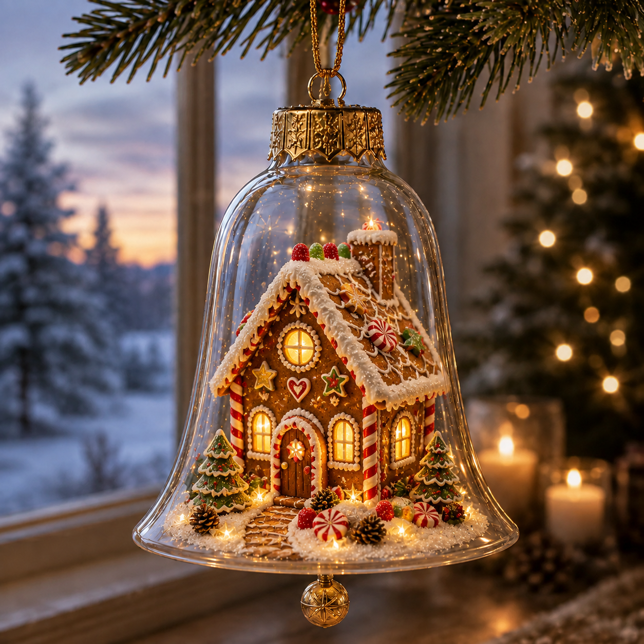 🔥Limited time 69% OFF -✨🎄 Glowing Christmas Story Ornament – Light-Up Mini Holiday Scene