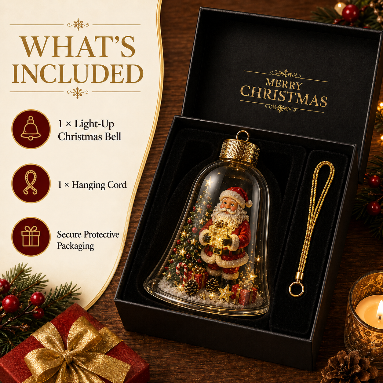 🔥Limited time 69% OFF -✨🎄 Glowing Christmas Story Ornament – Light-Up Mini Holiday Scene