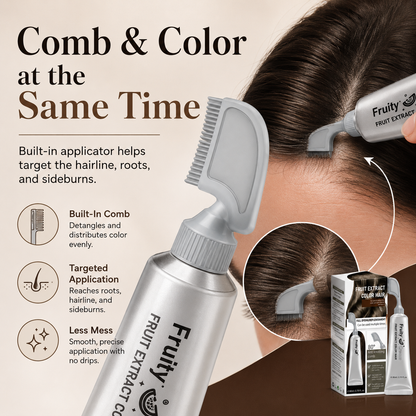 15-Minute No-Mix Hair Color Comb for Gray Coverage🛒