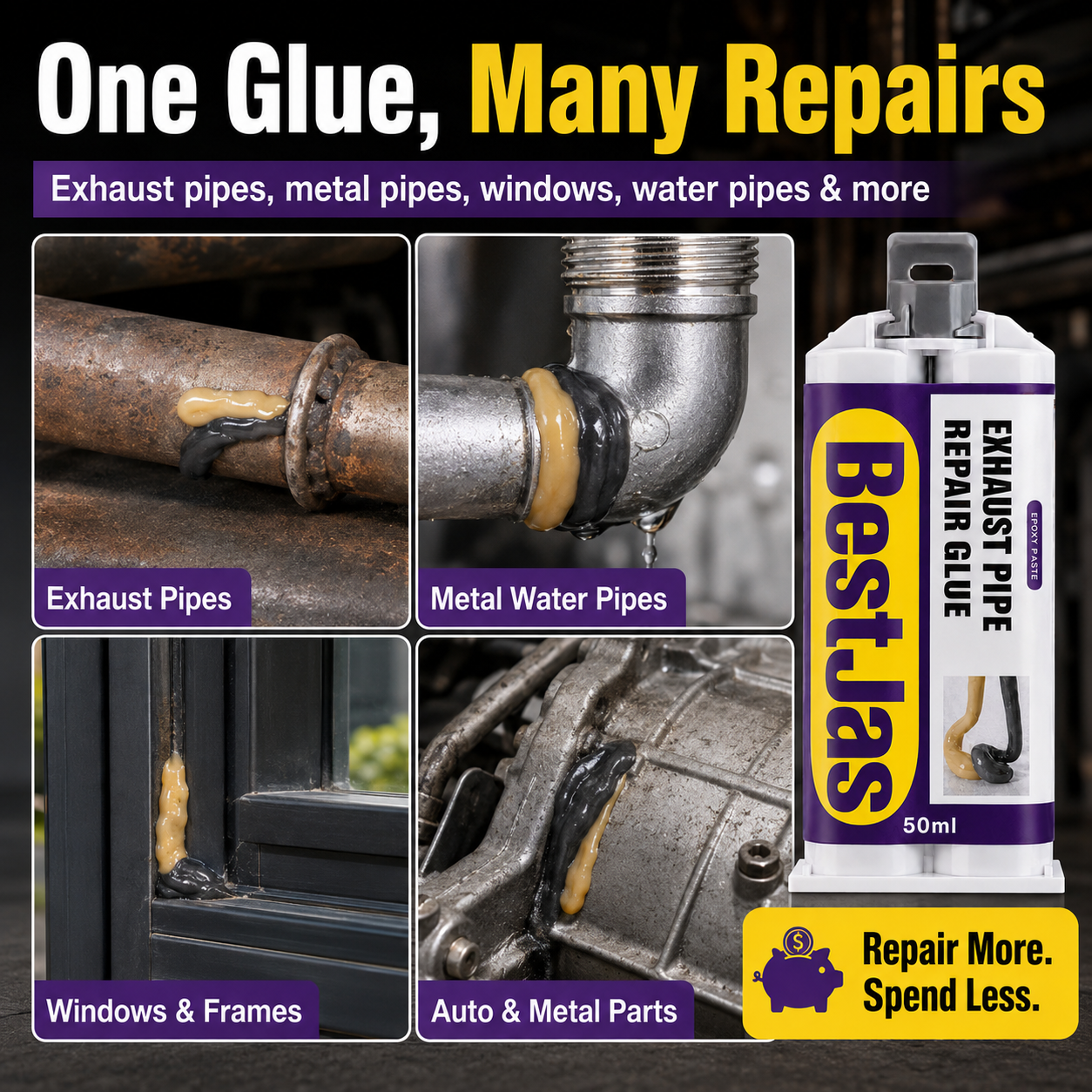 🔧 Metal Repair Glue – No Welding Needed🛒