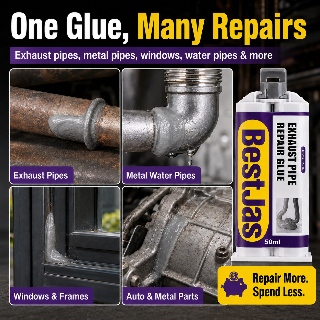🔧 Metal Repair Glue – No Welding Needed🛒