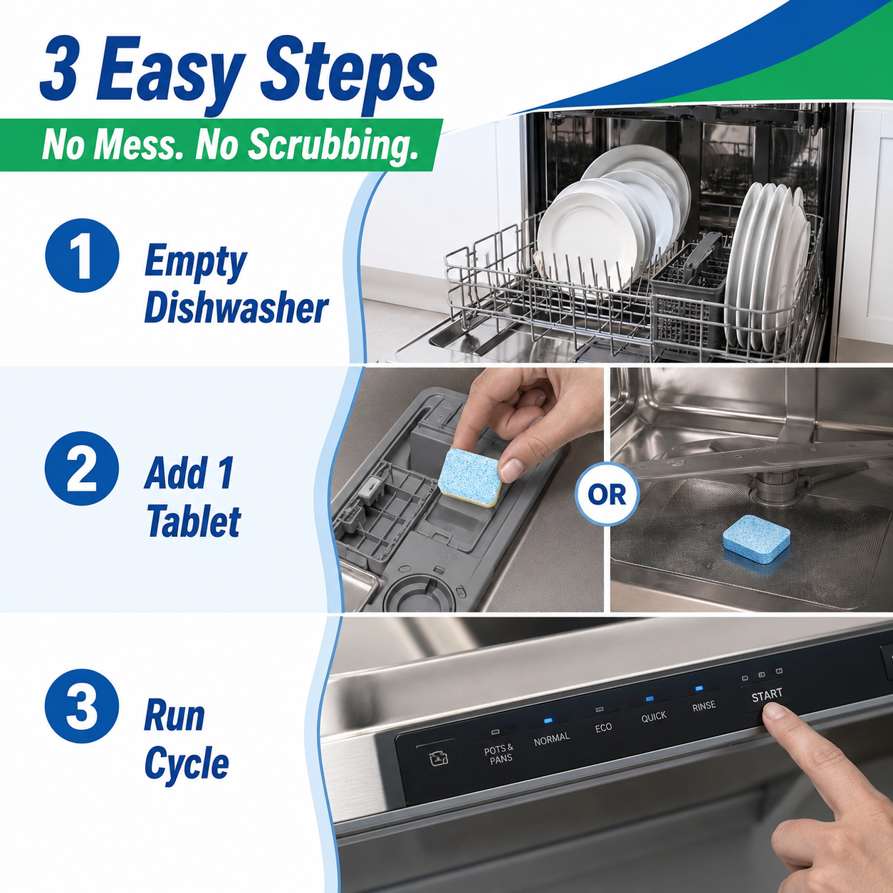 💦 Dishwasher Cleaner Tablets — Deep Clean Made Easy
