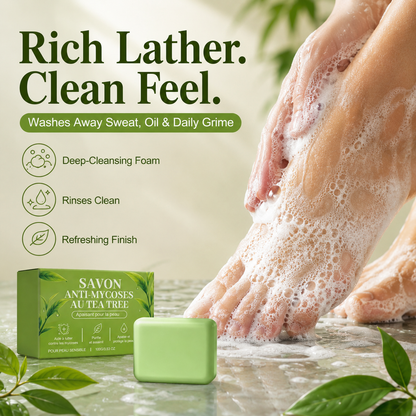 🌿 Tea Tree Deep-Cleansing Soap for Feet & Body 🧼🛒