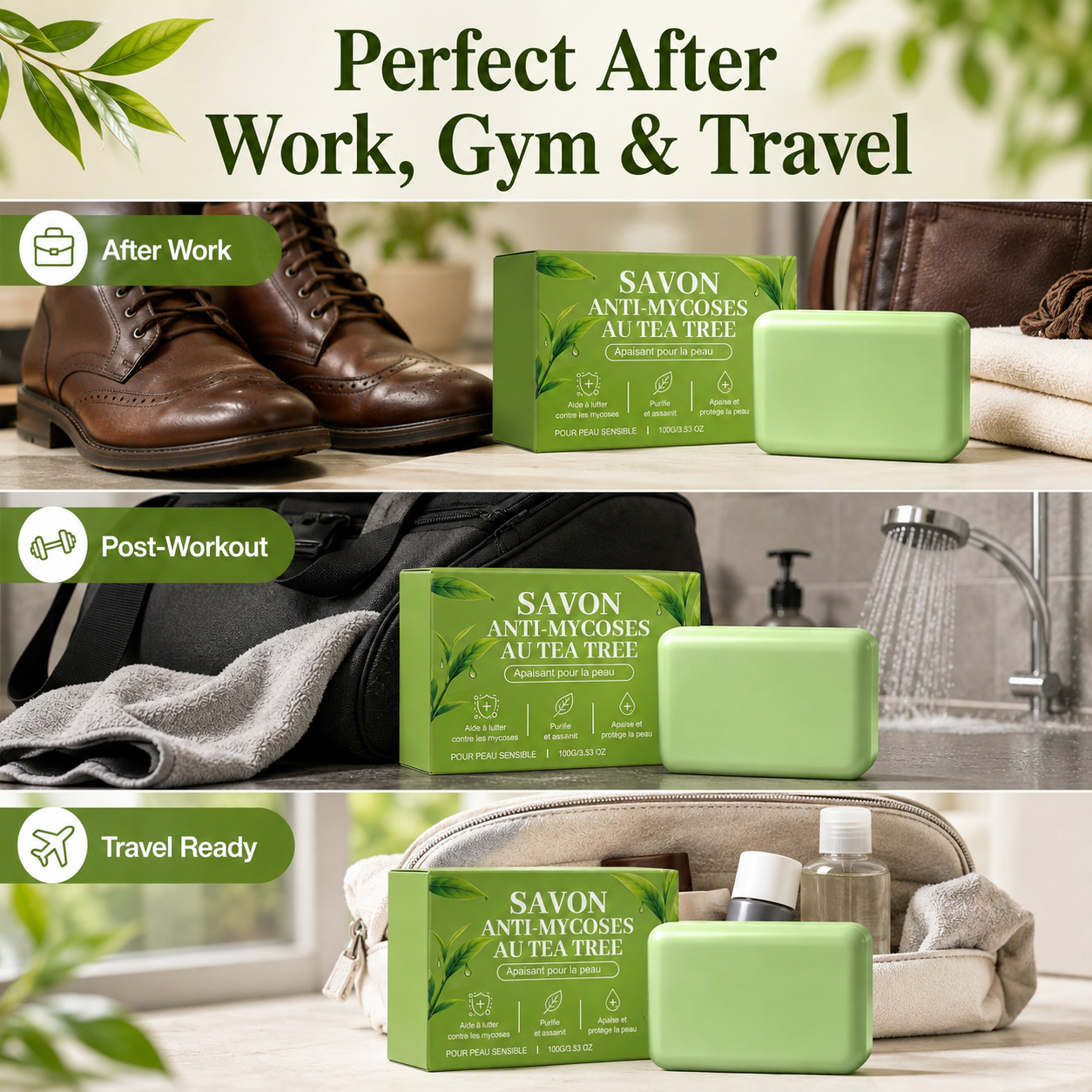🌿 Tea Tree Deep-Cleansing Soap for Feet & Body 🧼🛒