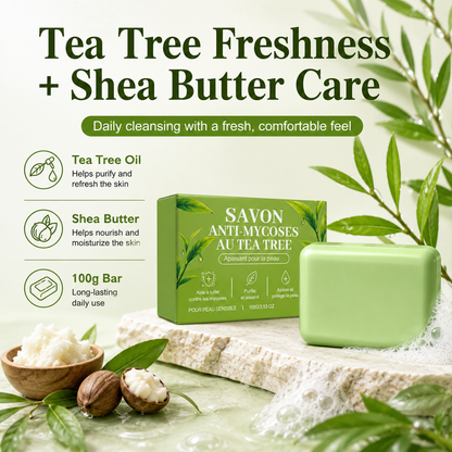 🌿 Tea Tree Deep-Cleansing Soap for Feet & Body 🧼🛒