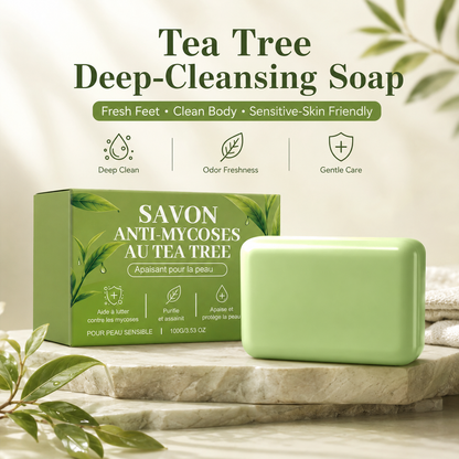 🌿 Tea Tree Deep-Cleansing Soap for Feet & Body 🧼🛒