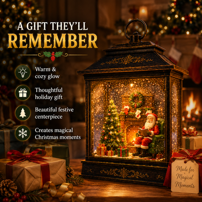 🎅 Santa’s Magical Fireplace Lantern-🎄 Bring the Magic of Christmas Home ✨