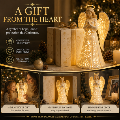 🪽✨ Angel Christmas Guardian Light – A Symbol of Hope, Love & Protection