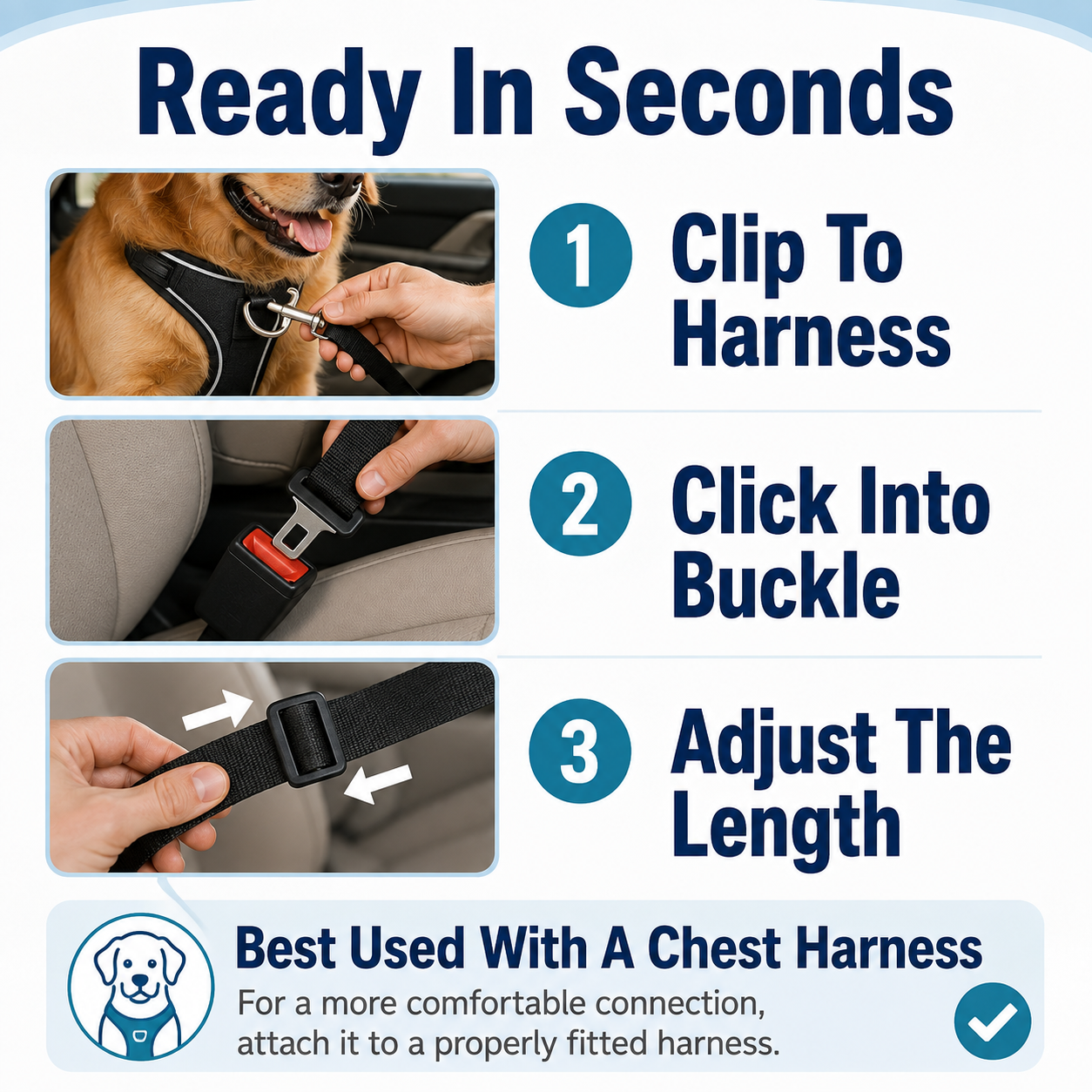 Adjustable Dog Car Seat Belt 🐶🚗