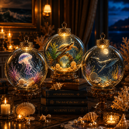 💙✨Ocean Series Illuminated 3D Model Decorations