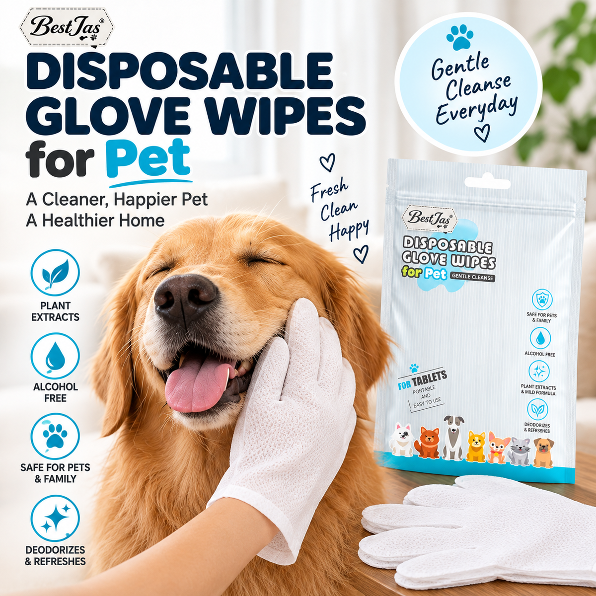 🐶 Wipe Away Pet Messes in Seconds! 🧤