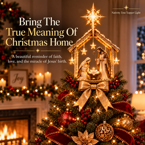 🌟Bethlehem Star™ Nativity Tree Topper Light