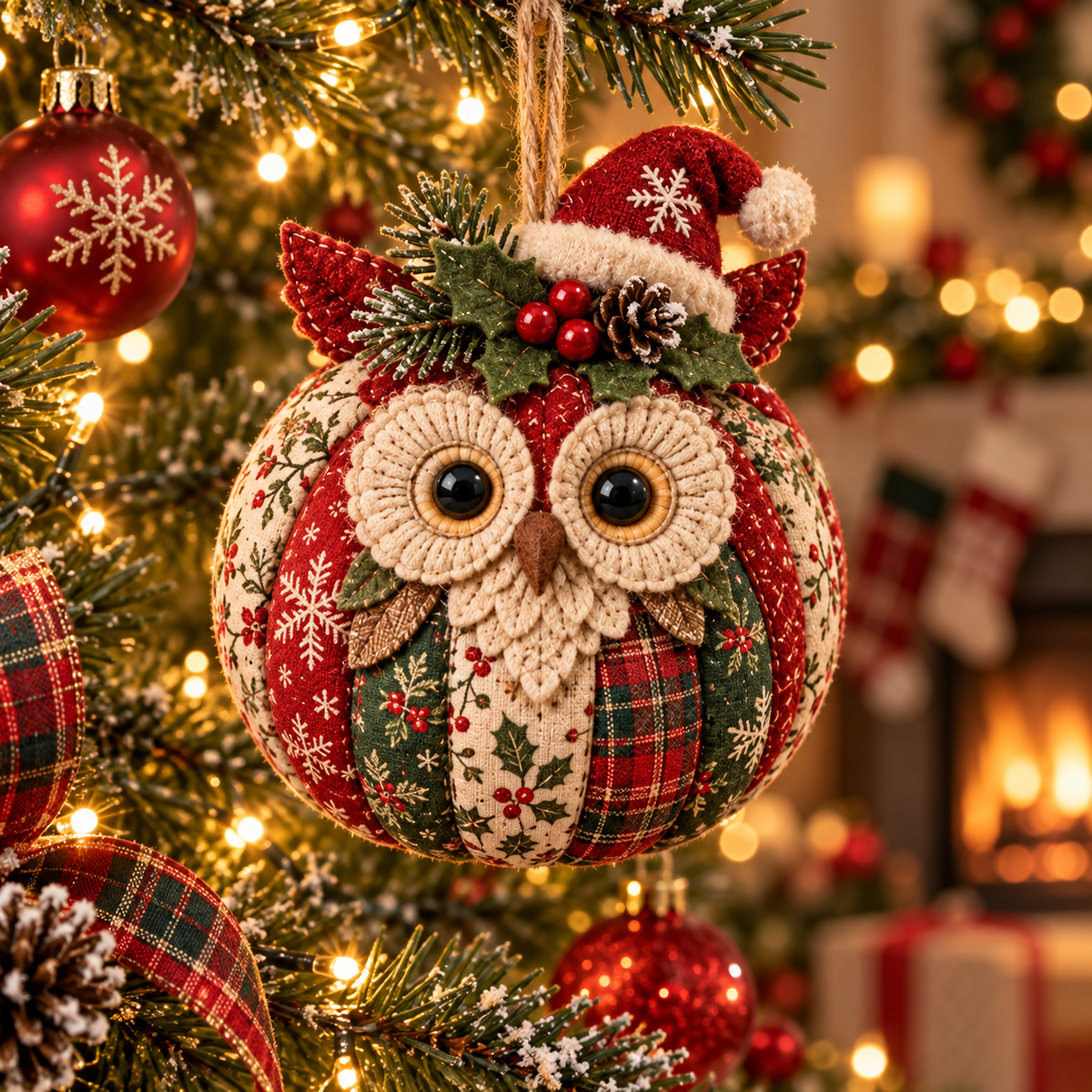 🔥Last Day 50% OFF-Handmade Woodland Animal Christmas Ornaments