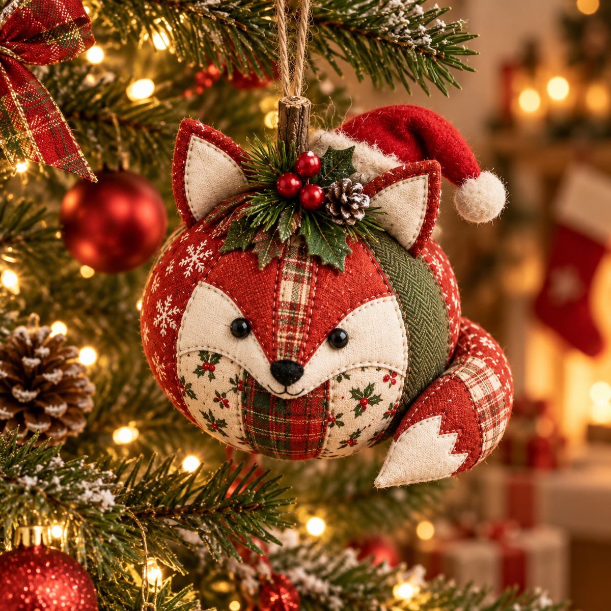 🔥Last Day 50% OFF-Handmade Woodland Animal Christmas Ornaments