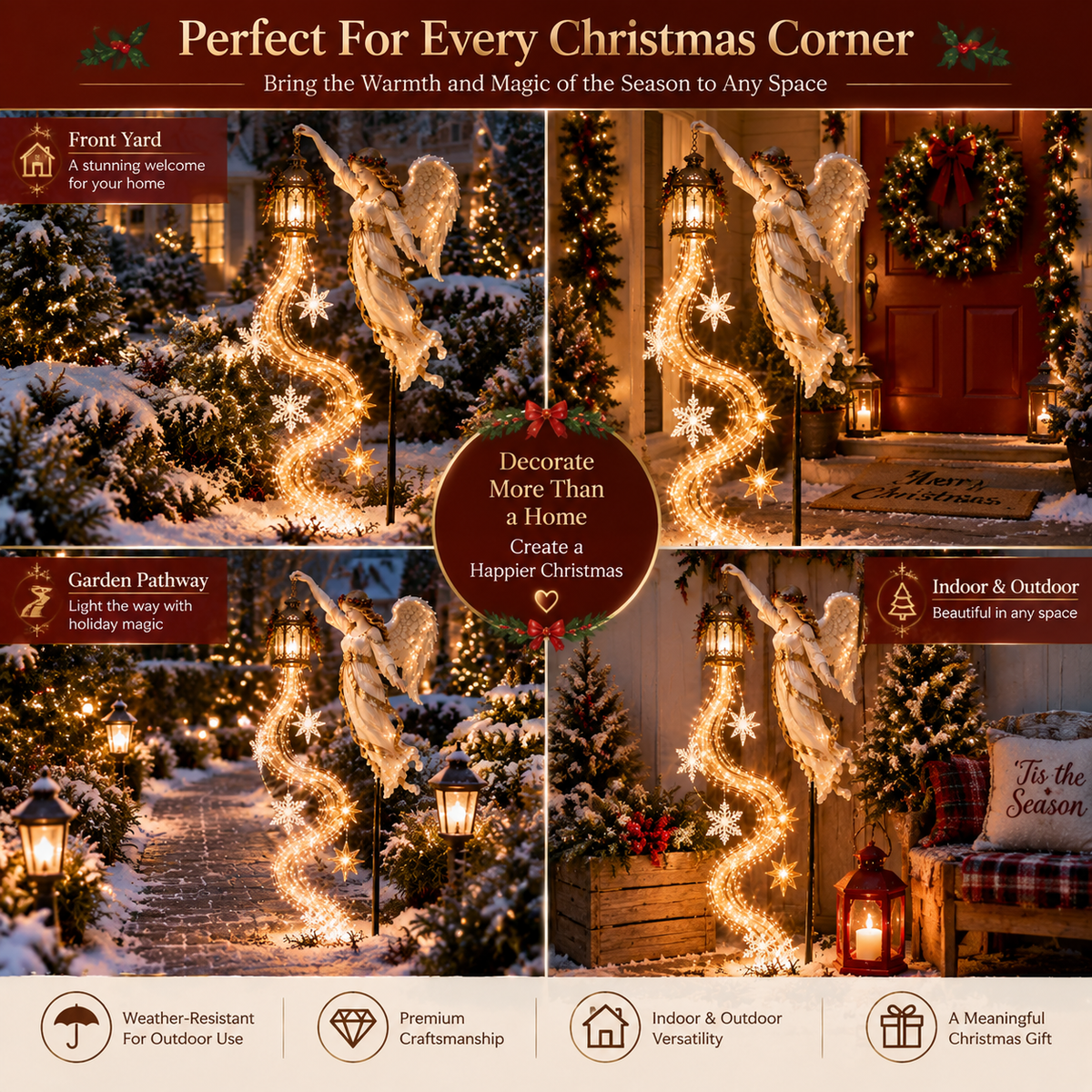 🔥Last Day 50% OFF-👼Guardian Angel Christmas Pathway Light