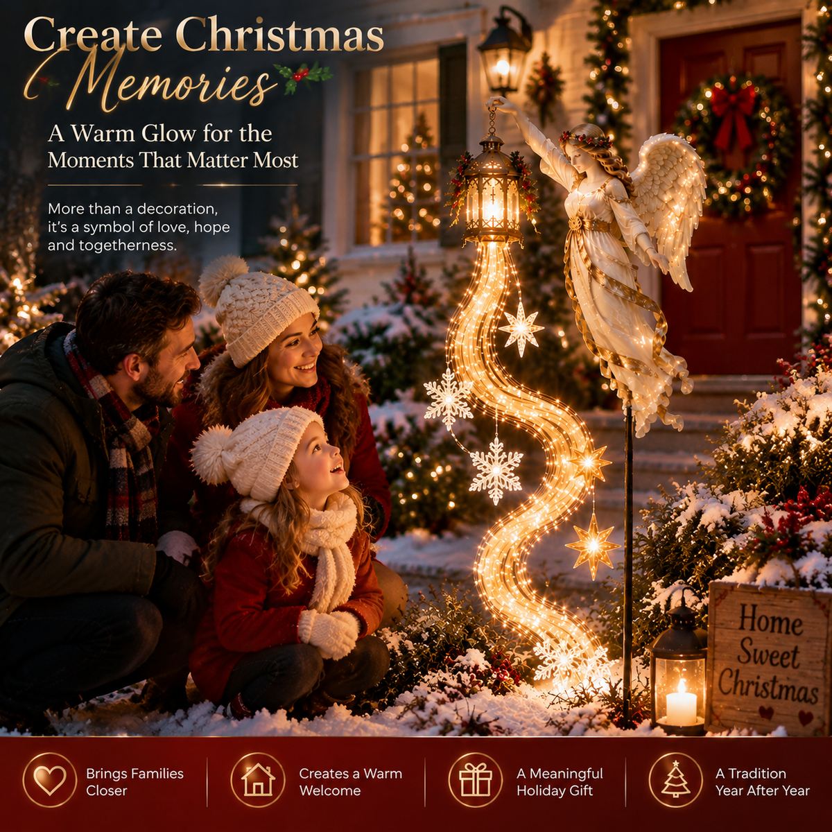 🔥Last Day 50% OFF-👼Guardian Angel Christmas Pathway Light