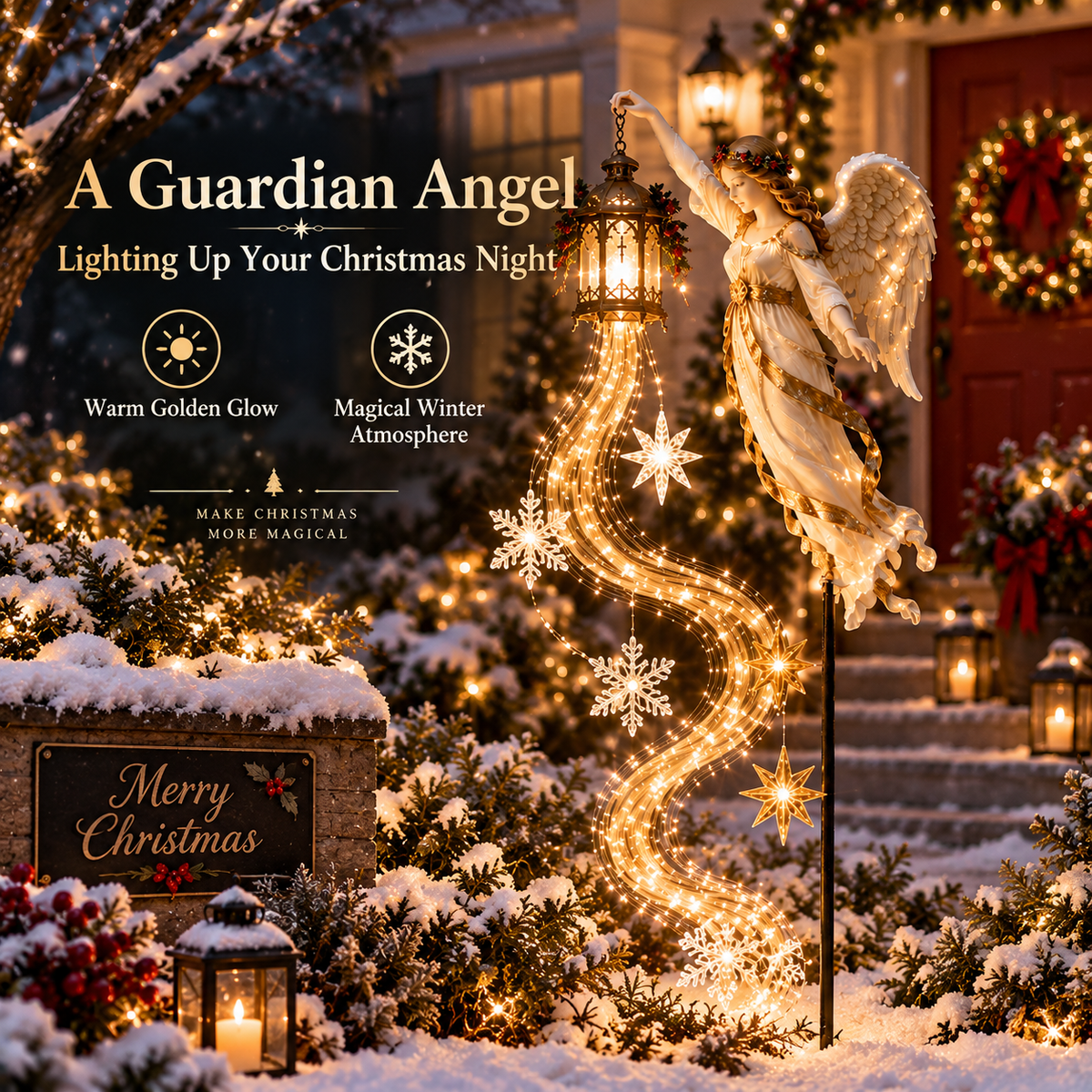 🔥Last Day 50% OFF-👼Guardian Angel Christmas Pathway Light