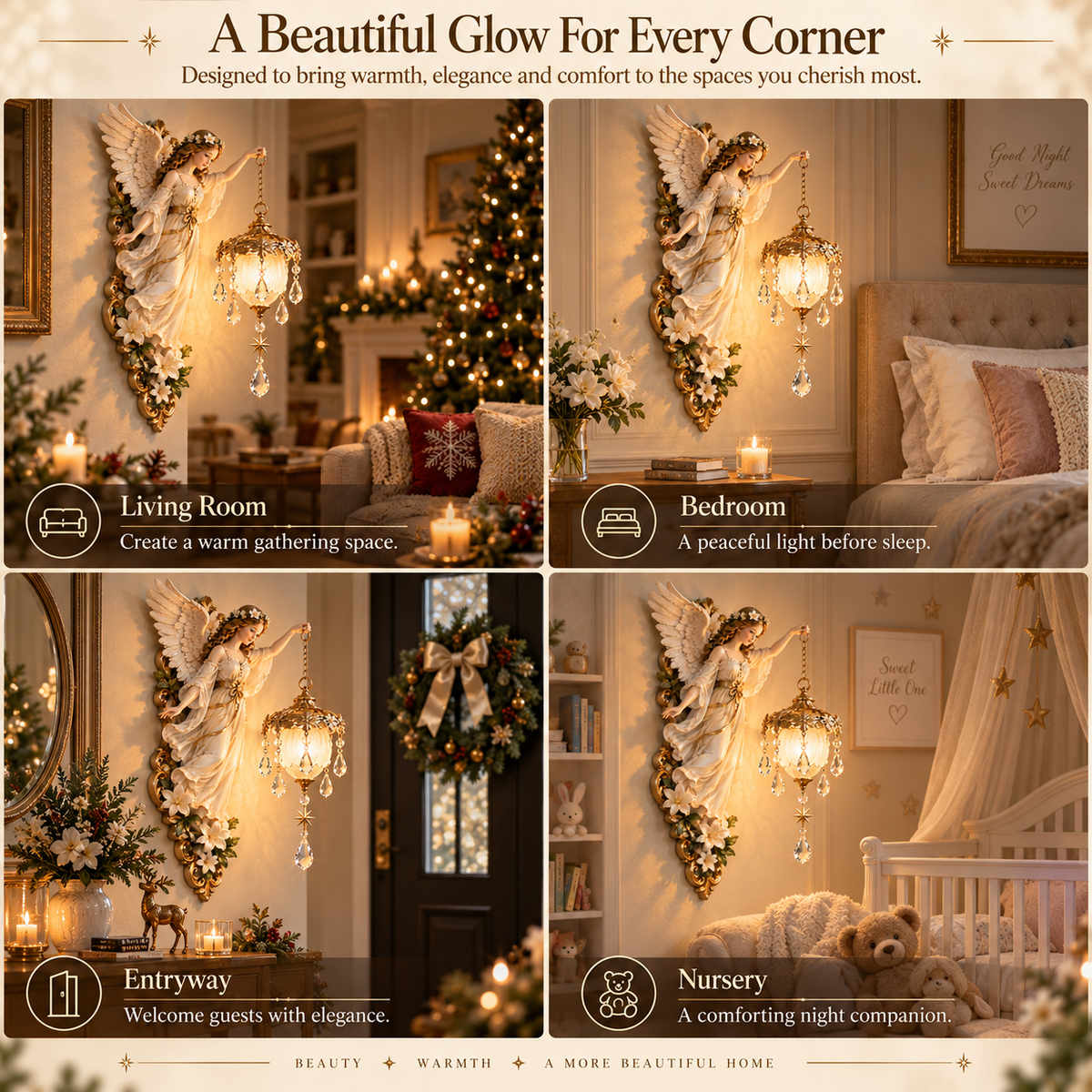 🔥Last Day 50% OFF-👼Guardian Angel Crystal Light