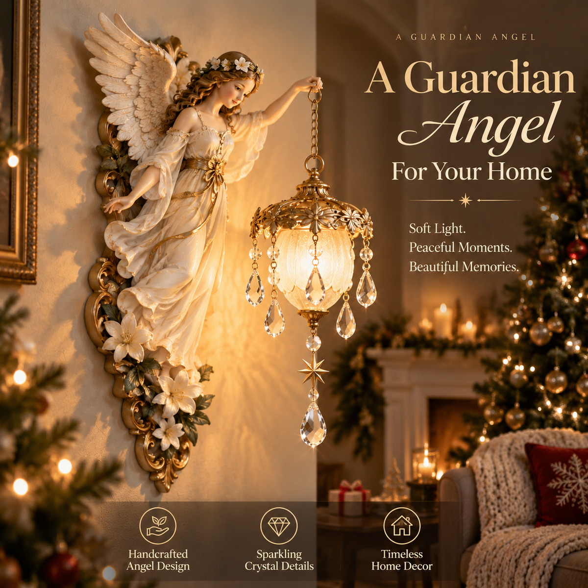 🔥Last Day 50% OFF-👼Guardian Angel Crystal Light