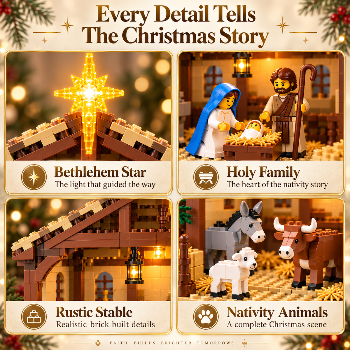 🌟The Nativity Story Building Block Set